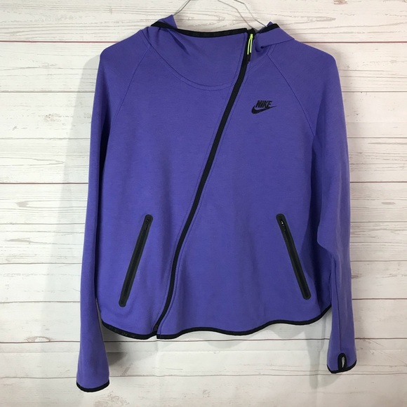 Nike Jackets & Blazers - Nike | asymmetrical zip jacket purple size Xl